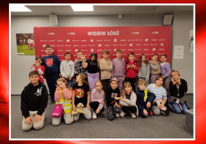 Klasa 3c na stadionie Widzewa.