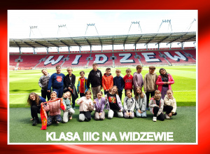 Klasa 3c na stadionie Widzewa.