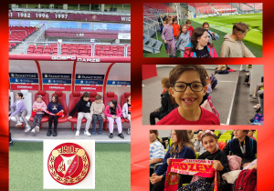 Klasa 3c na stadionie Widzewa.