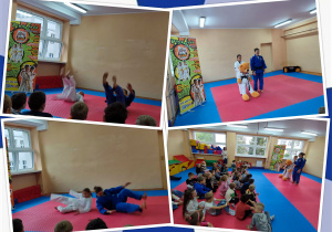 Judo w klasach 1-3 ze Szkoły Judo Rino.
