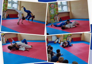Judo w klasach 1-3 ze Szkoły Judo Rino.