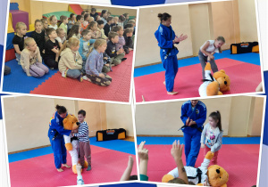 Judo w klasach 1-3 ze Szkoły Judo Rino.