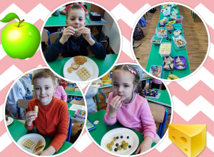 Zdrowe śniadanie w klasie 1b.