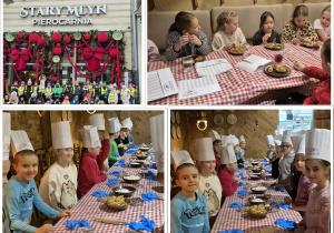 Klasa 2a i 2b w Pierogarni Stary Młyn.