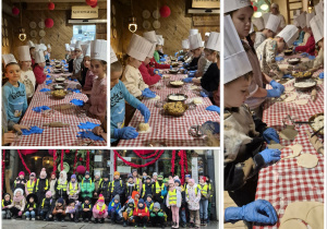Klasa 2a i 2b w Pierogarni Stary Młyn.