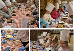 Klasa 2a i 2b w Pierogarni Stary Młyn.